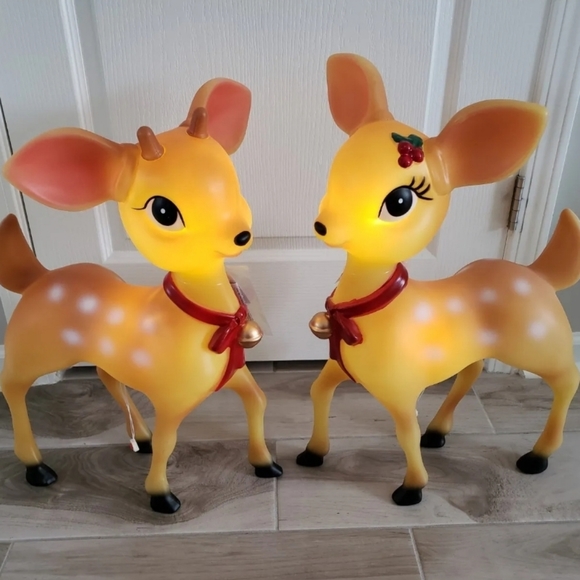 Cracker Barrel Accents 2 Cracker Barrel Led 24 Lighted Blowmold Boy